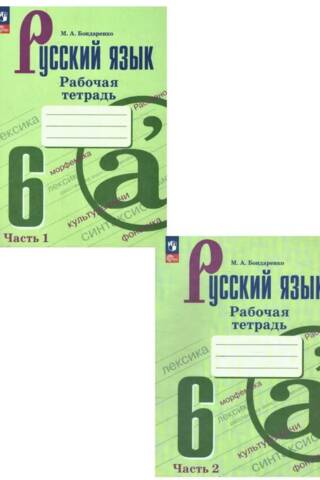 Русский язык. 6 класс. Рабочая тетрадь. В двух частях