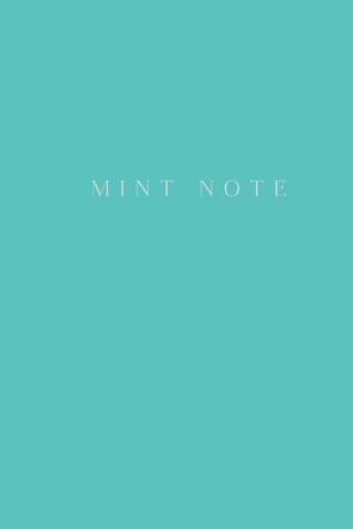 Mint Note. Стильный блокнот с «мятными» страницами