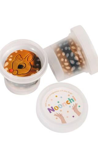 Экологически чистый пластилин Noonchi. Bambee Boy brown