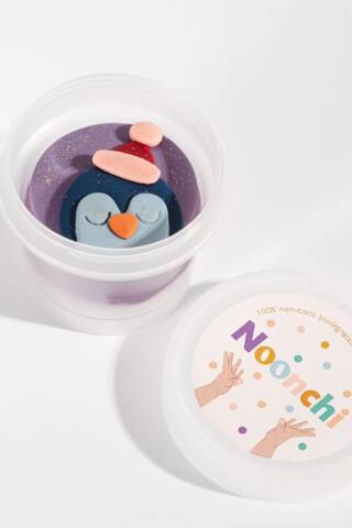 Экологически чистый пластилин Noonchi. Pingvy lilac