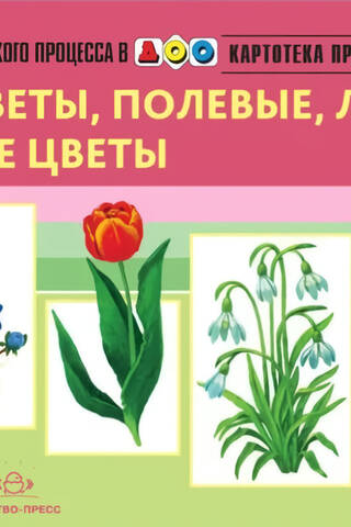 Картотека предметных картинок. Выпуск 7. Первоцветы, полевые, луговые, садовые цветы. 3-7 лет