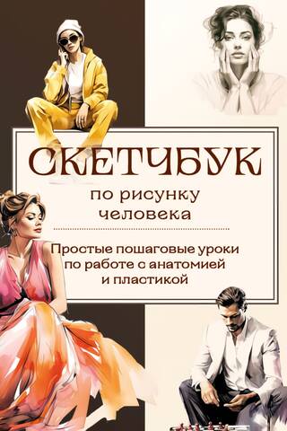 Скетчбук по рисунку человека. Простые пошаговые уроки по работе с анатомией и пластикой