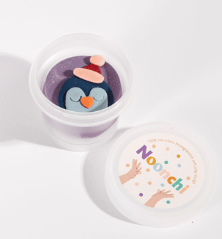 Eco-friendly Noonchi Playdough. Lilac Pingvy