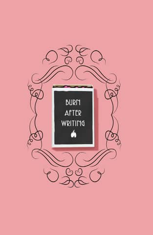 Burn After Writing. Блокнот после заполнения сжечь