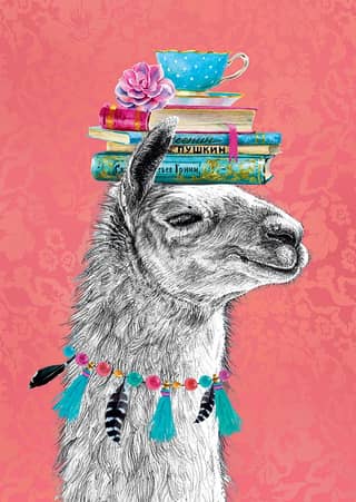 Postcard. The Learned Lama