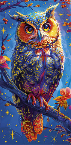 Money envelope. Owl. Night.