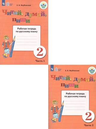 Читай, думай, пиши. Рабочая тетрадь по русскому языку. 2 класс В 2 частях