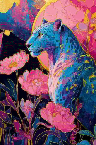 Открытка. Ягуар