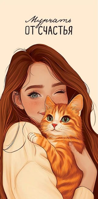 Конверт для денег. Мурчать от счастья