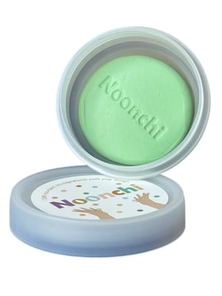 Экологически чистый пластилин Noonchi. Mint soft neon green