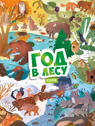 Виммельбух. Круглый год. Год в лесу