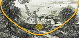 Конверт  для денег. Мельница