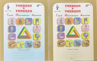Умникам и умницам. Гений. Интеллектуал. Аналитик. 5 класс. Рабочая тетрадь. В 2 частях