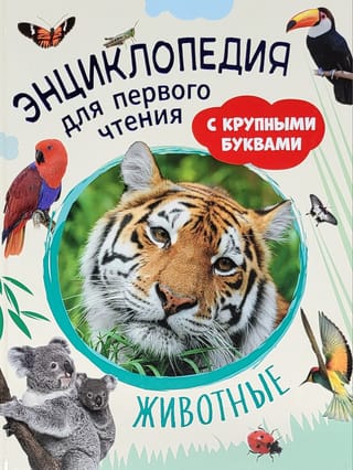 Животные. Энциклопедия для первого чтения с крупными буквами