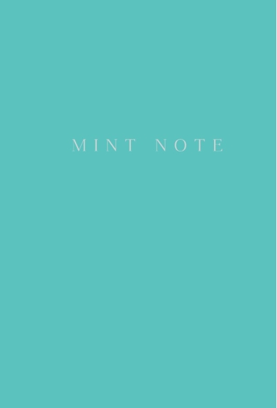 Mint Note. Стильный блокнот с «мятными» страницами