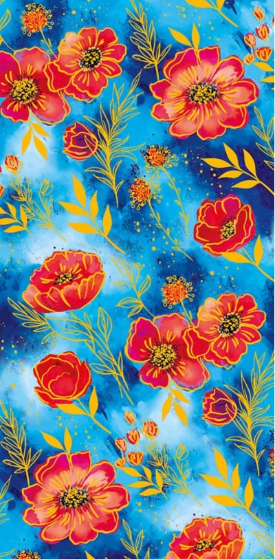 Конверт для денег. Маки